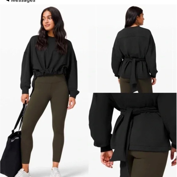 Lululemon Bound to Bliss PulloverBlackSize M/L